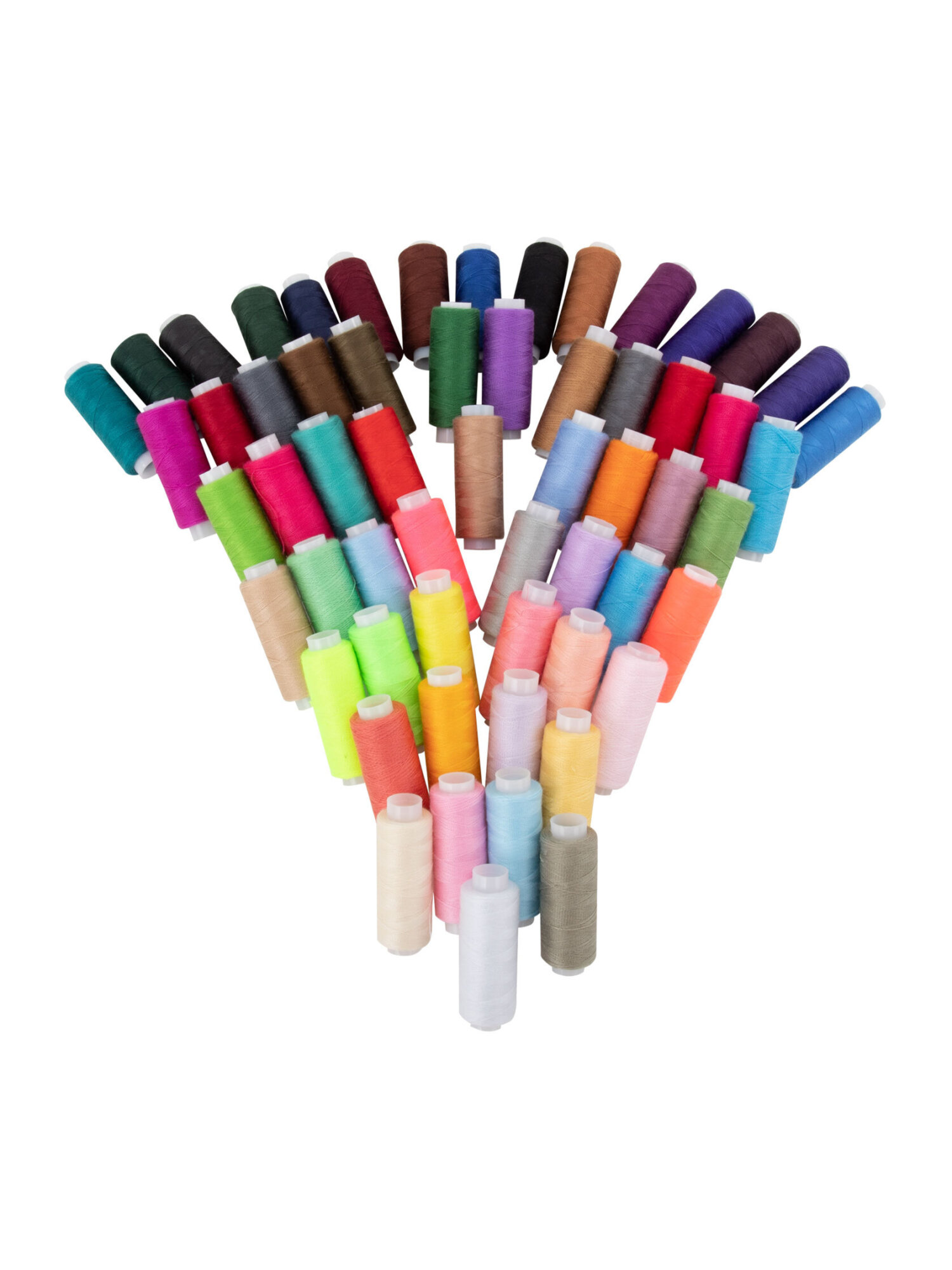 Нитки для шитья Develia армированные 40/2 200 м швейный набор 60 цветов - фото 10