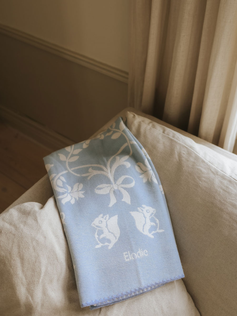 Плед Elodie хлопок-жаккард Blueberry Blue хлопок 75 x 100 см - фото 7
