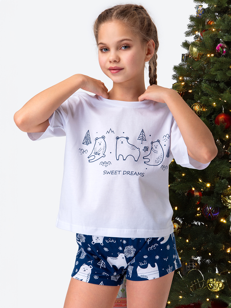 Пижама HappyFox HF5900DSPбелый.медведи.елки.на.чернильном - фото 6