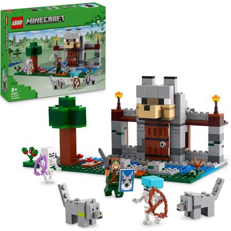 Конструктор LEGO Minecraft Волчья крепость блочный