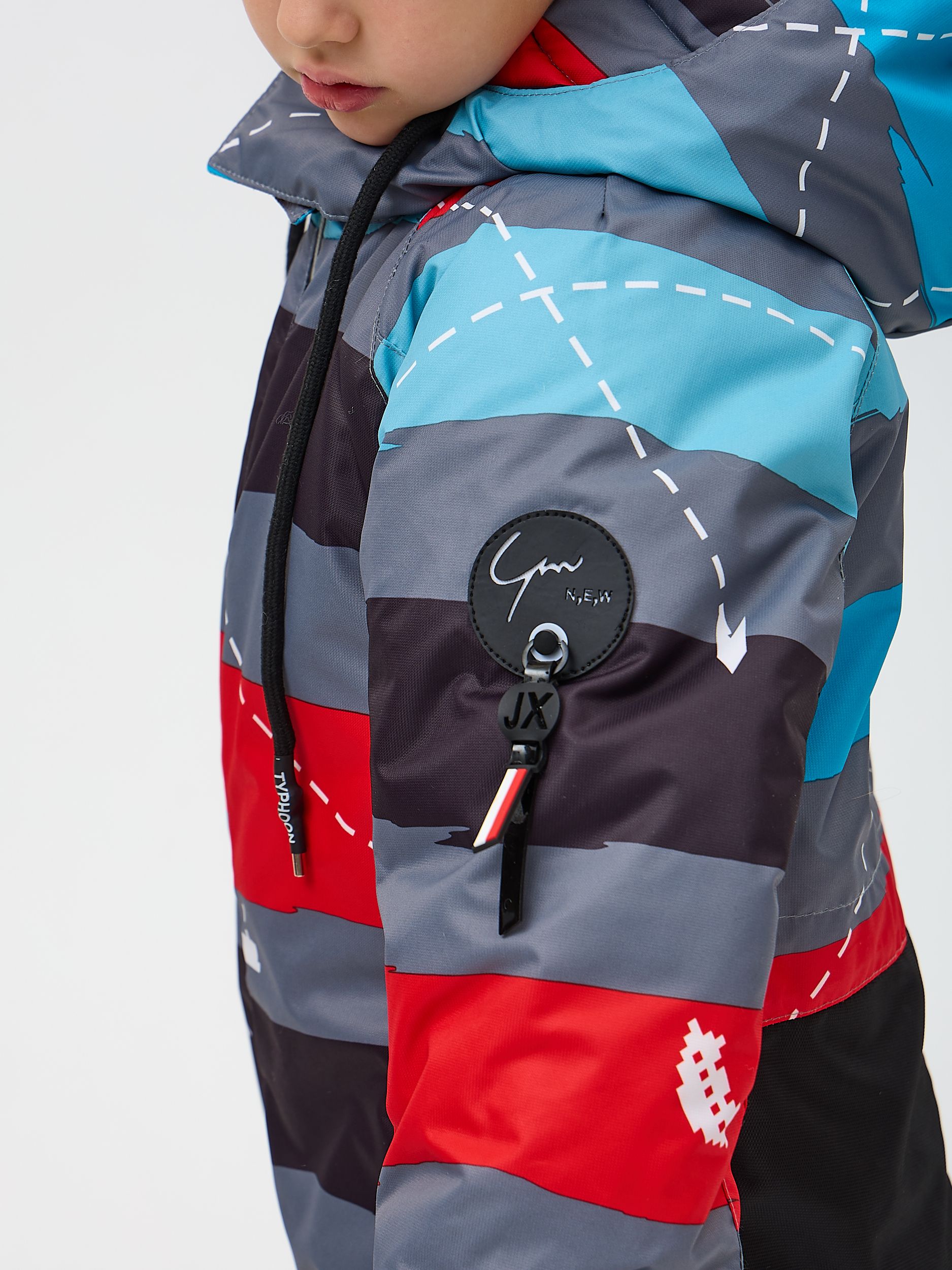 Комбинезон Kvartet 853 серо-красный - фото 11