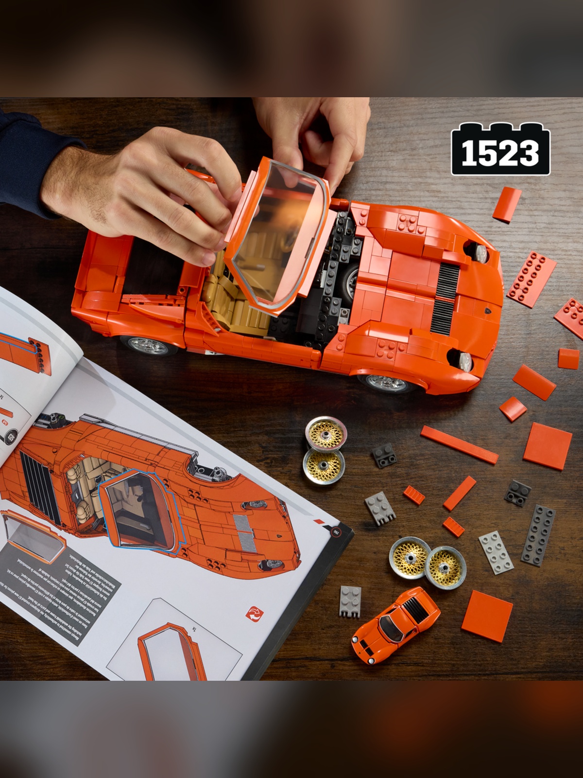 Конструктор Brick Shop Lamborghini Miura 1523 дет. - фото 4
