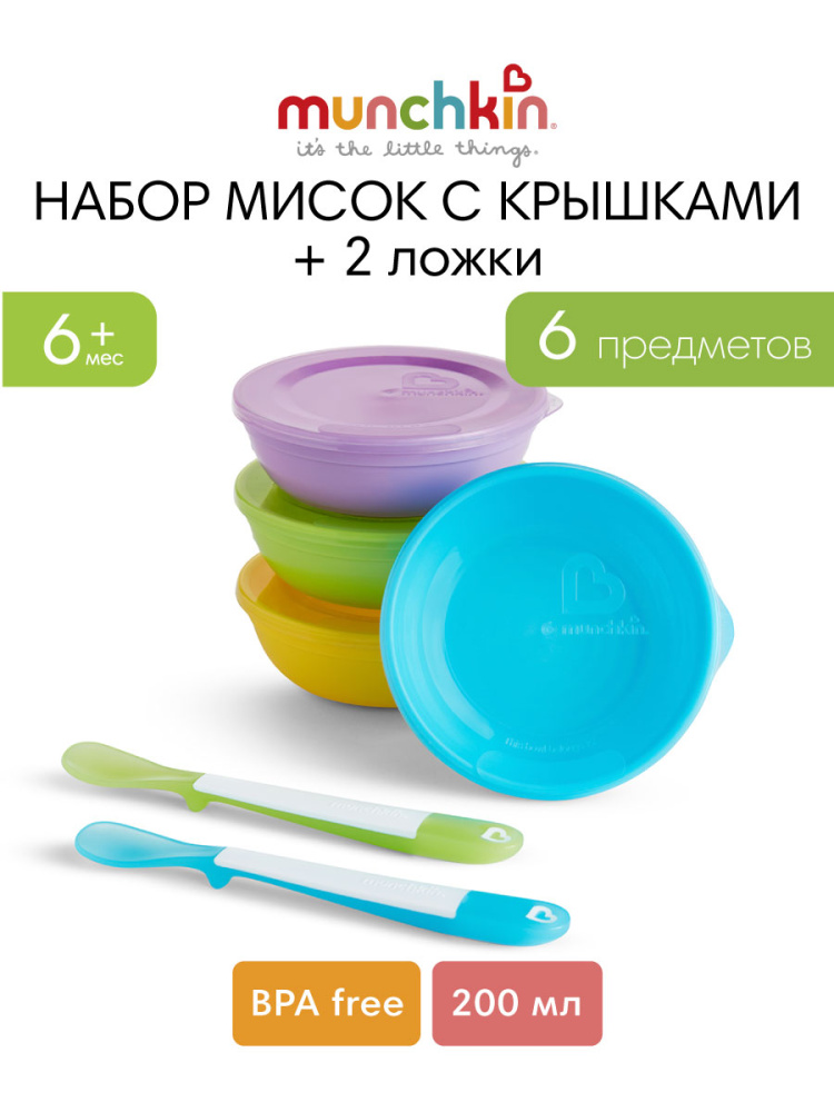 Набор посуды Munchkin 200 мл 5 предм. - фото 1