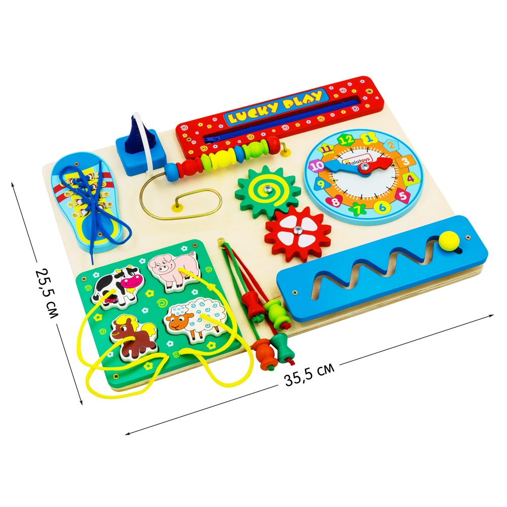 Игрушка Alatoys бизиборд Игрушка детская Lucky Play - фото 4