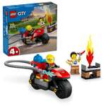 Конструктор LEGO City Пожарно-спасательный мотоцикл блочный