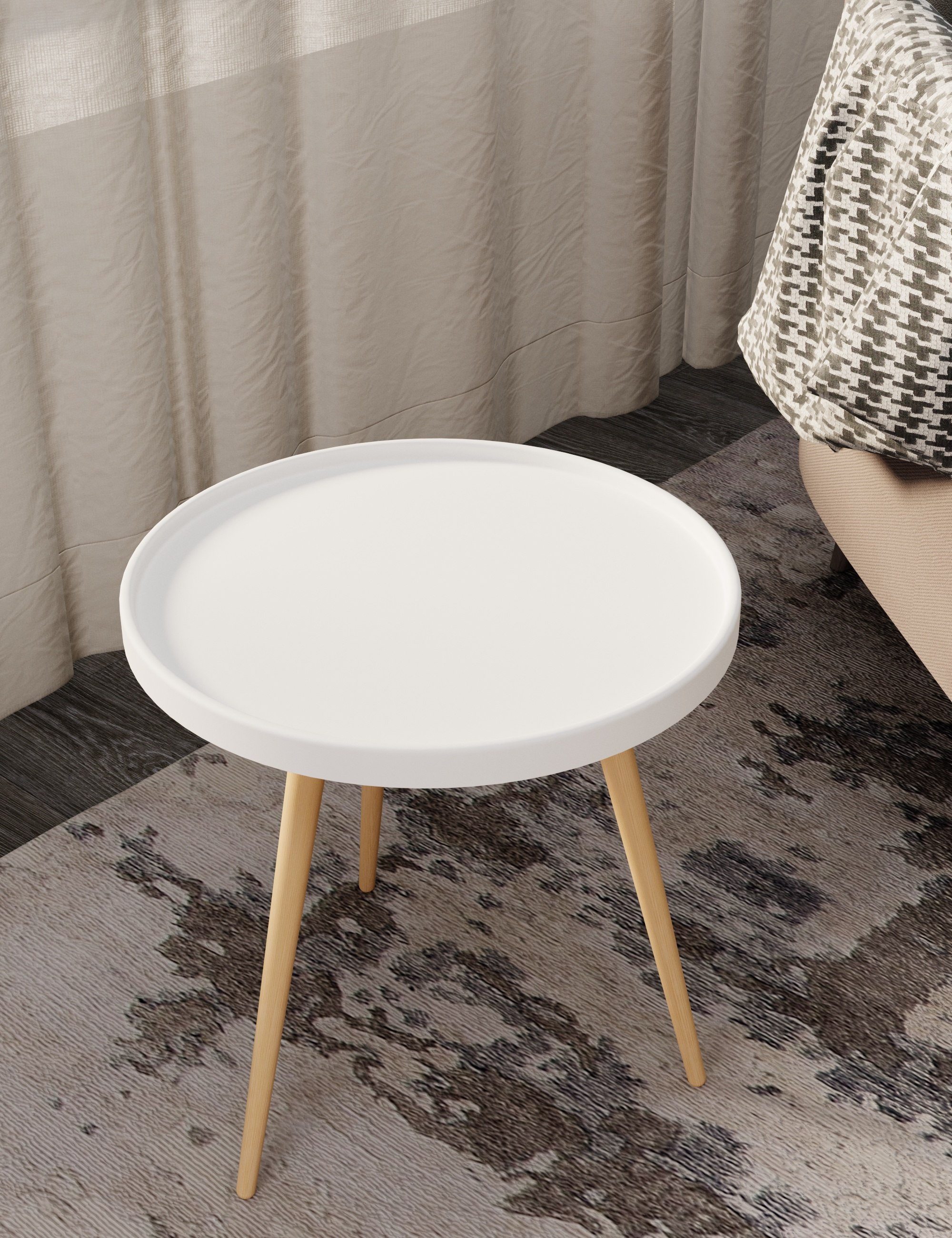 Стол журнальный SLINE Келли Л белый - фото 13