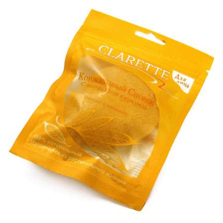 Губка Clarette с экстрактом куркумы