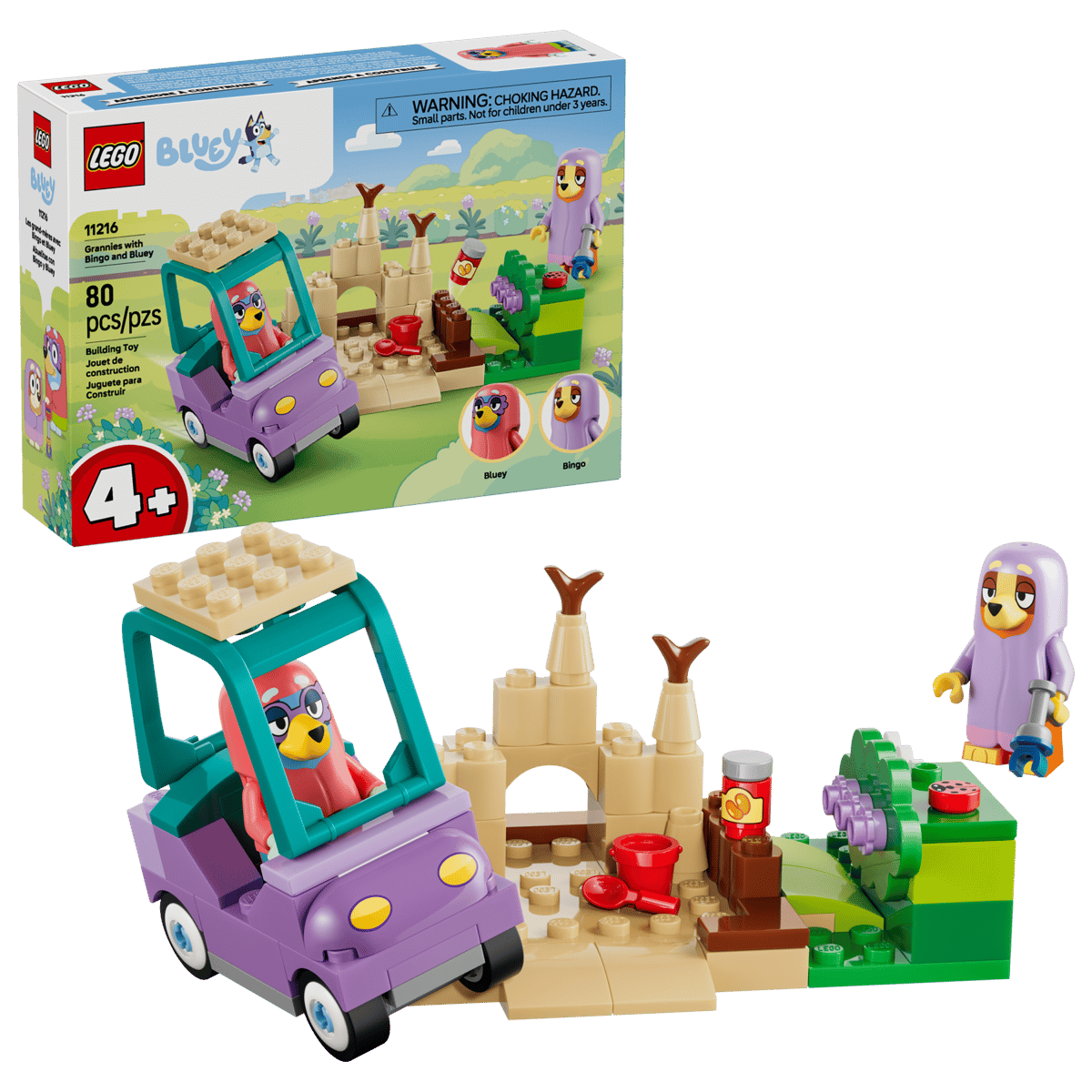 Конструктор LEGO DUPLO Бабушки с Бинго и Блуи 80 дет. - фото 1