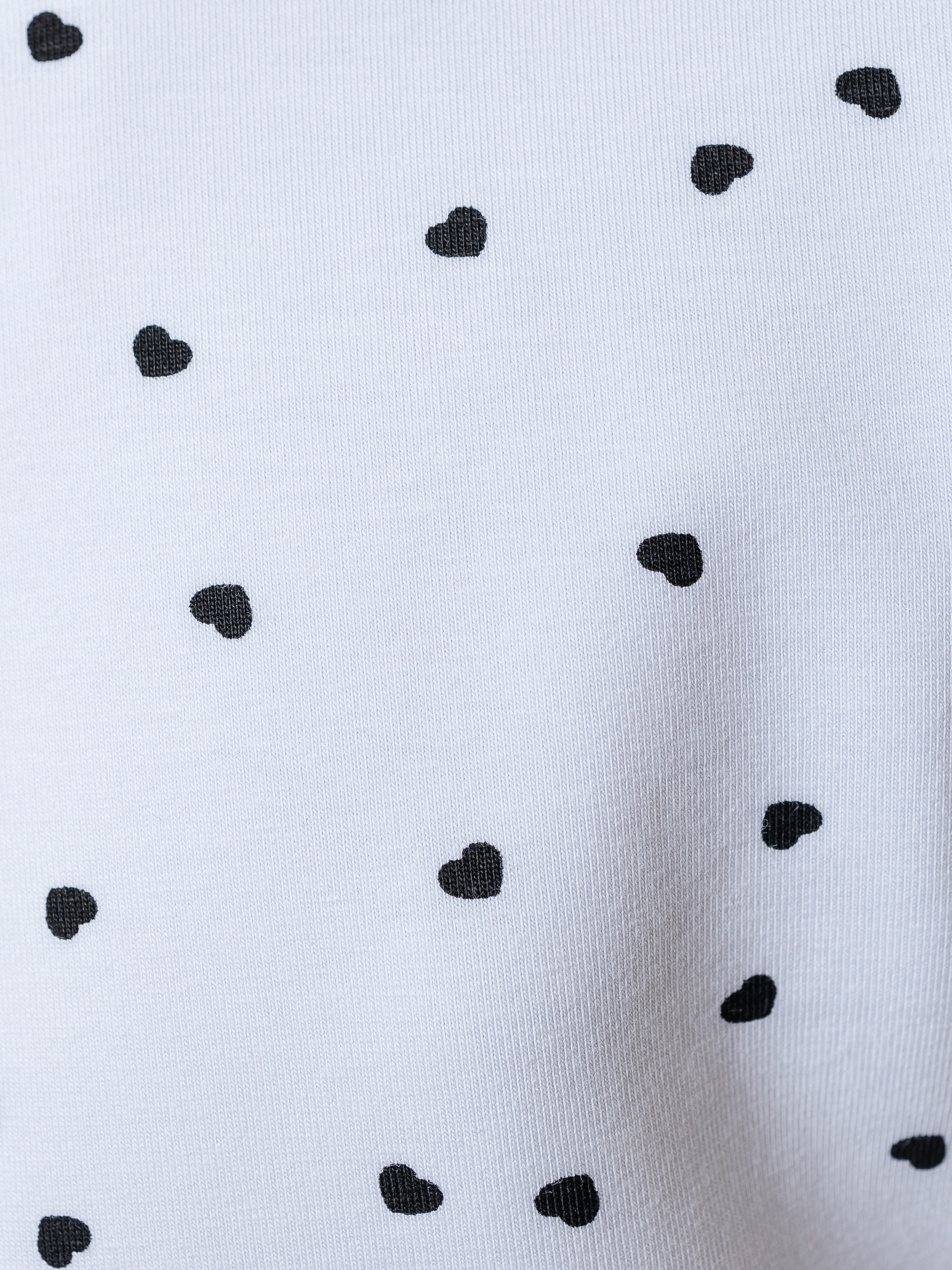 Лонгслив Селтекс Ю_ДК68 белый/сердечки мини черный - фото 7