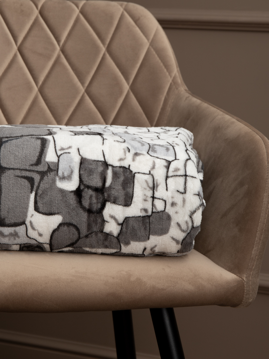 Плед TexRepublic Камешки 140 x 200 см велсофт - фото 7