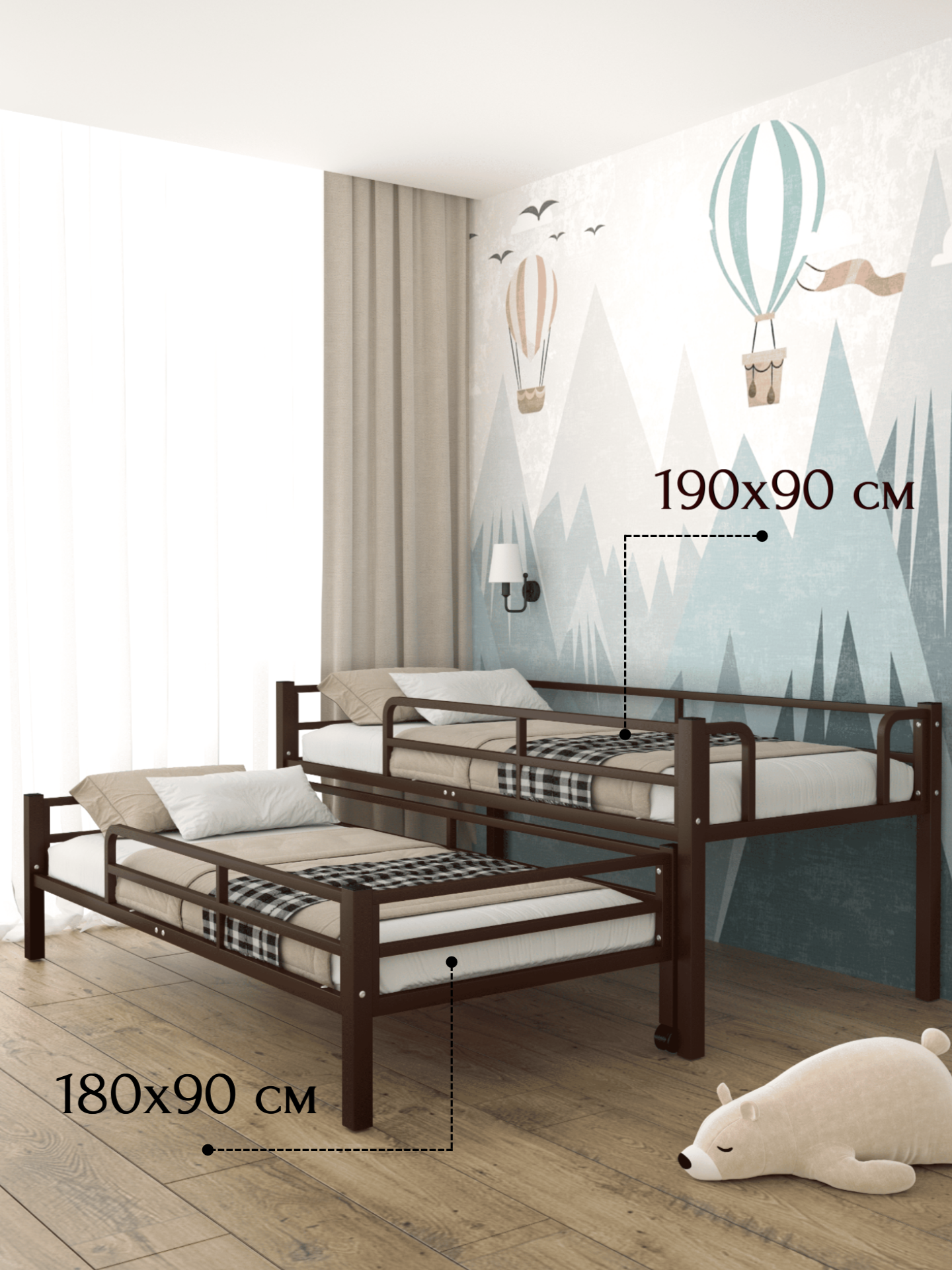 Кровать REDFORD (коричневый) - фото 1