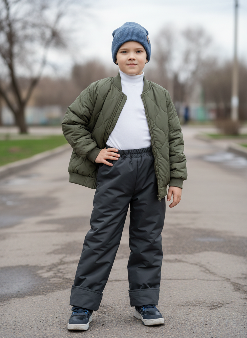 Брюки Arctic kids 10-002 серый - фото 2