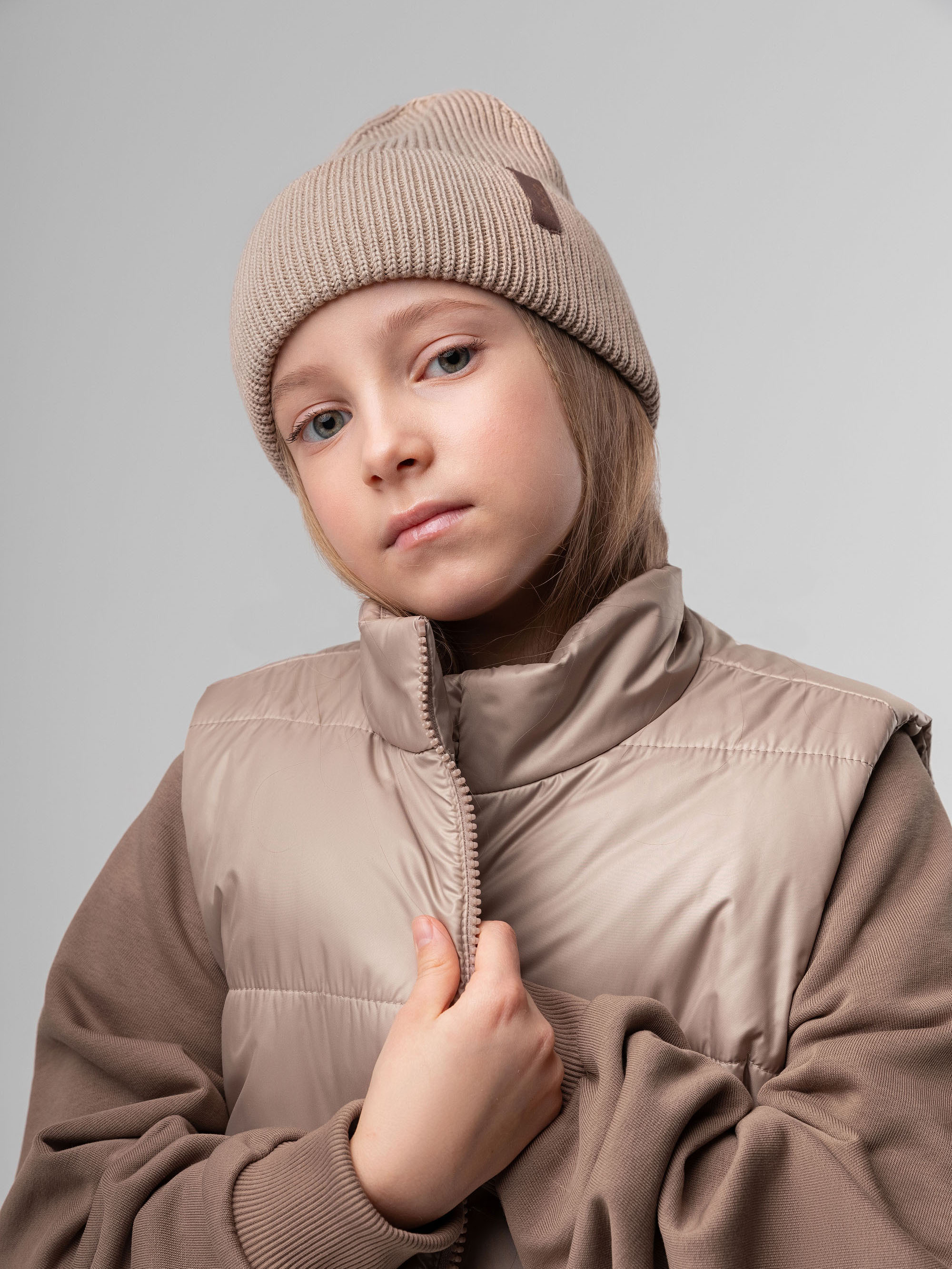 Шапка Bodo 10-415MU_бежевый - фото 4