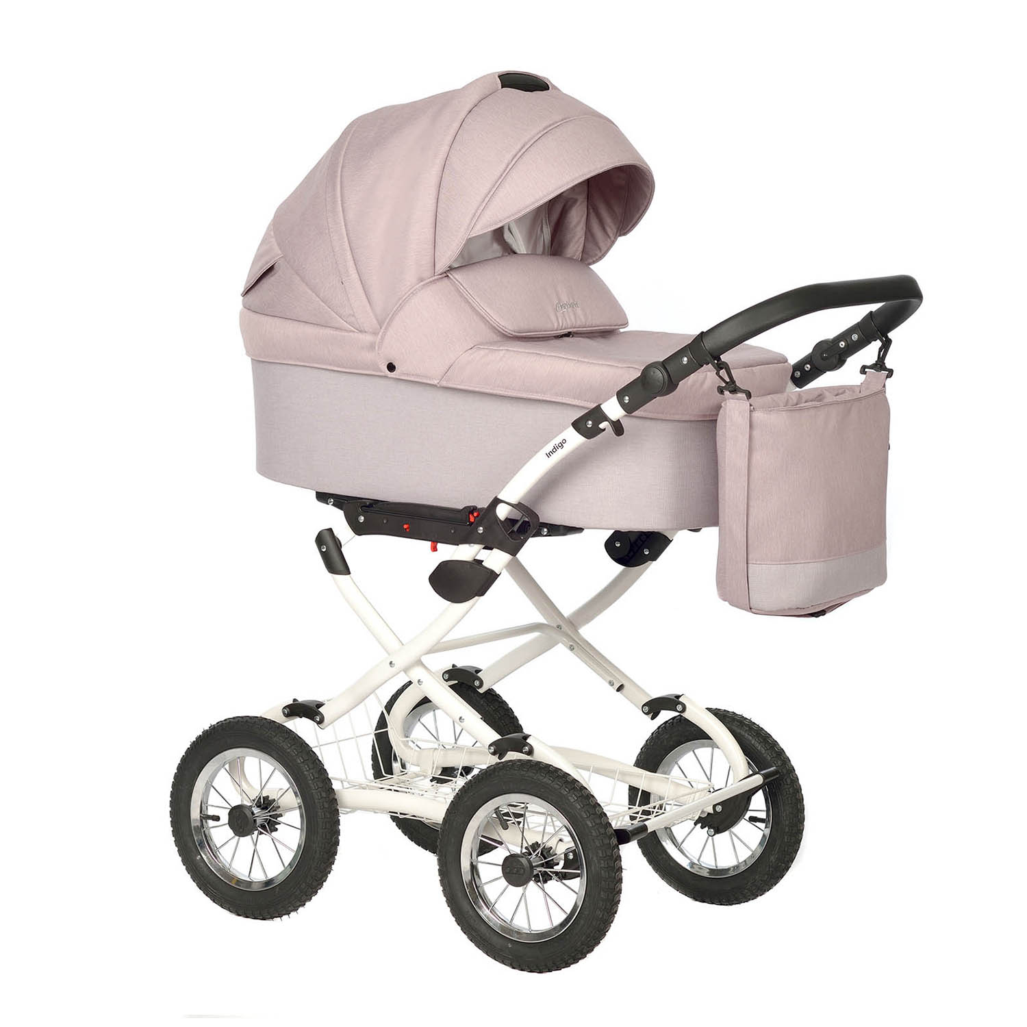 Коляска 2в1 Indigo Barbara Classic 07 розовый - фото 2