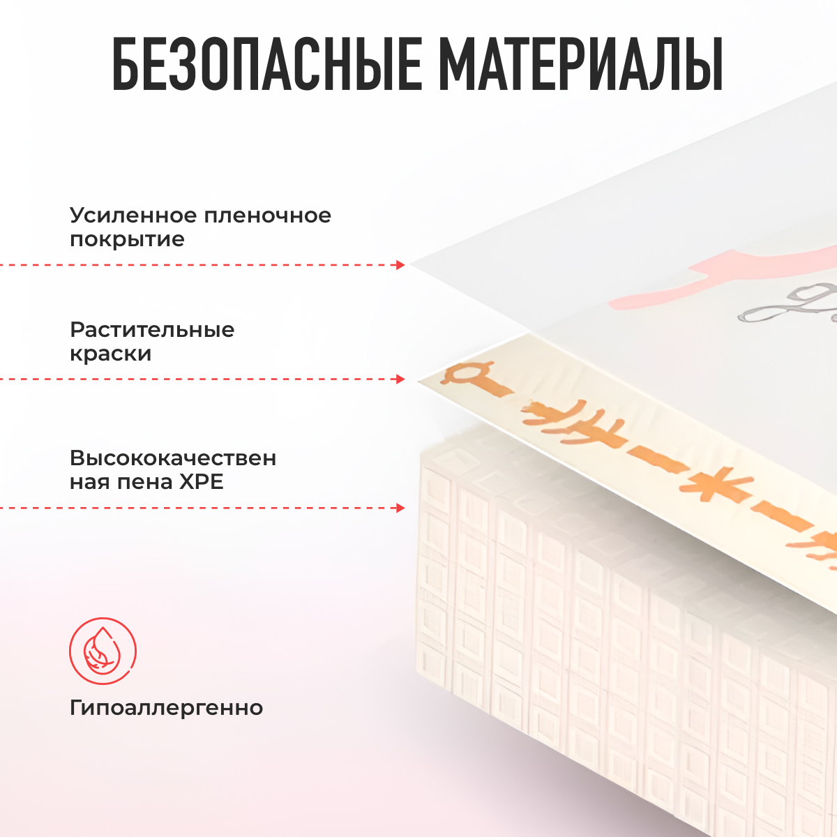 Развивающий коврик детский Mamagoods складной игровой 120х180 см Медвежата и Звёздочки - фото 6