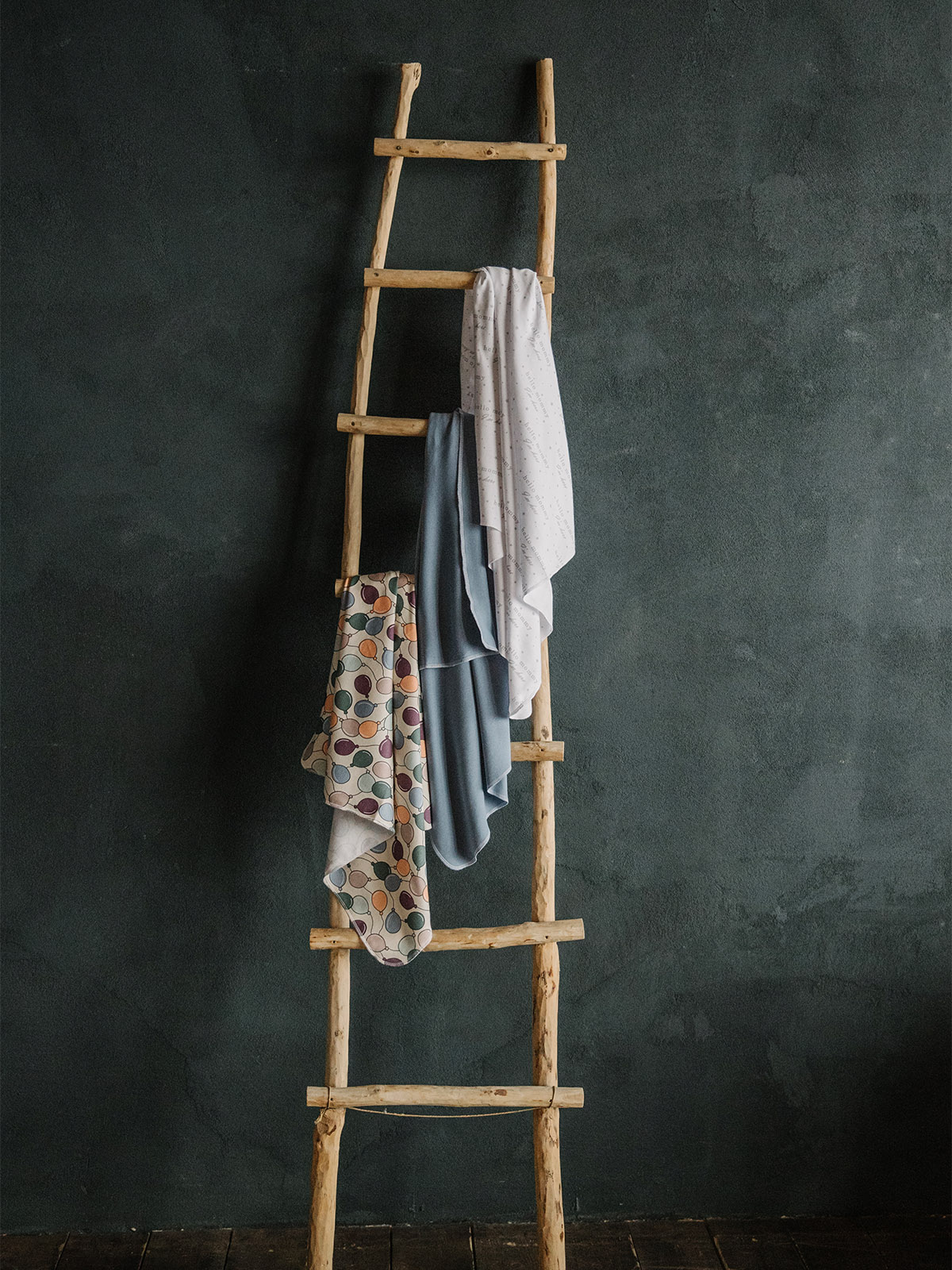 Пелёнка Mjolk Шарики/Blue Shadow/Hello Mommy трикотаж 85х120 см 3 шт. - фото 5