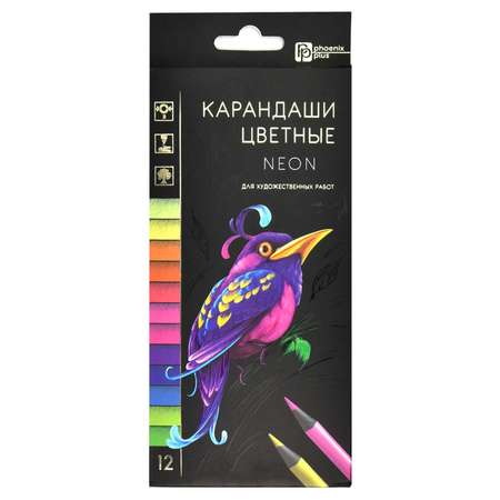 Карандаши цветные Феникс + 12 шт.