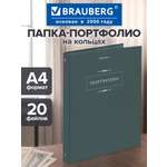 Портфолио школьника Brauberg папка А4 на кольцах 20 файлов для девочки и мальчика