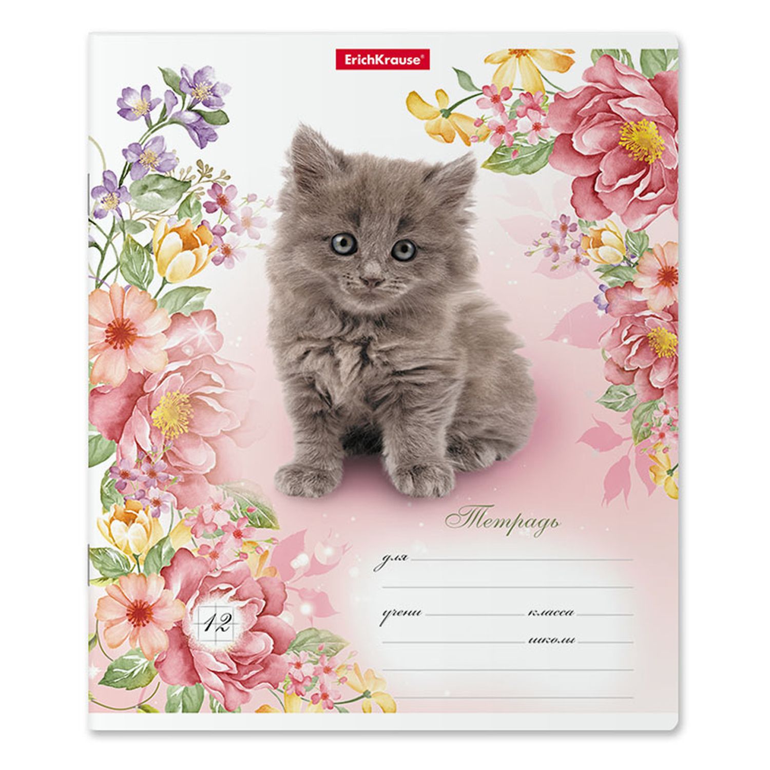 Тетрадь ErichKrause клетка 12 лист. в ассортименте - фото 5