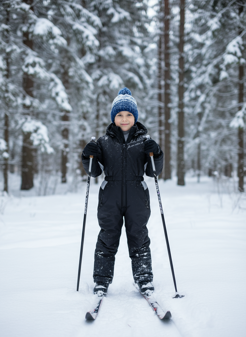 Комбинезон зимний Arctic kids 30-041 черный - фото 2