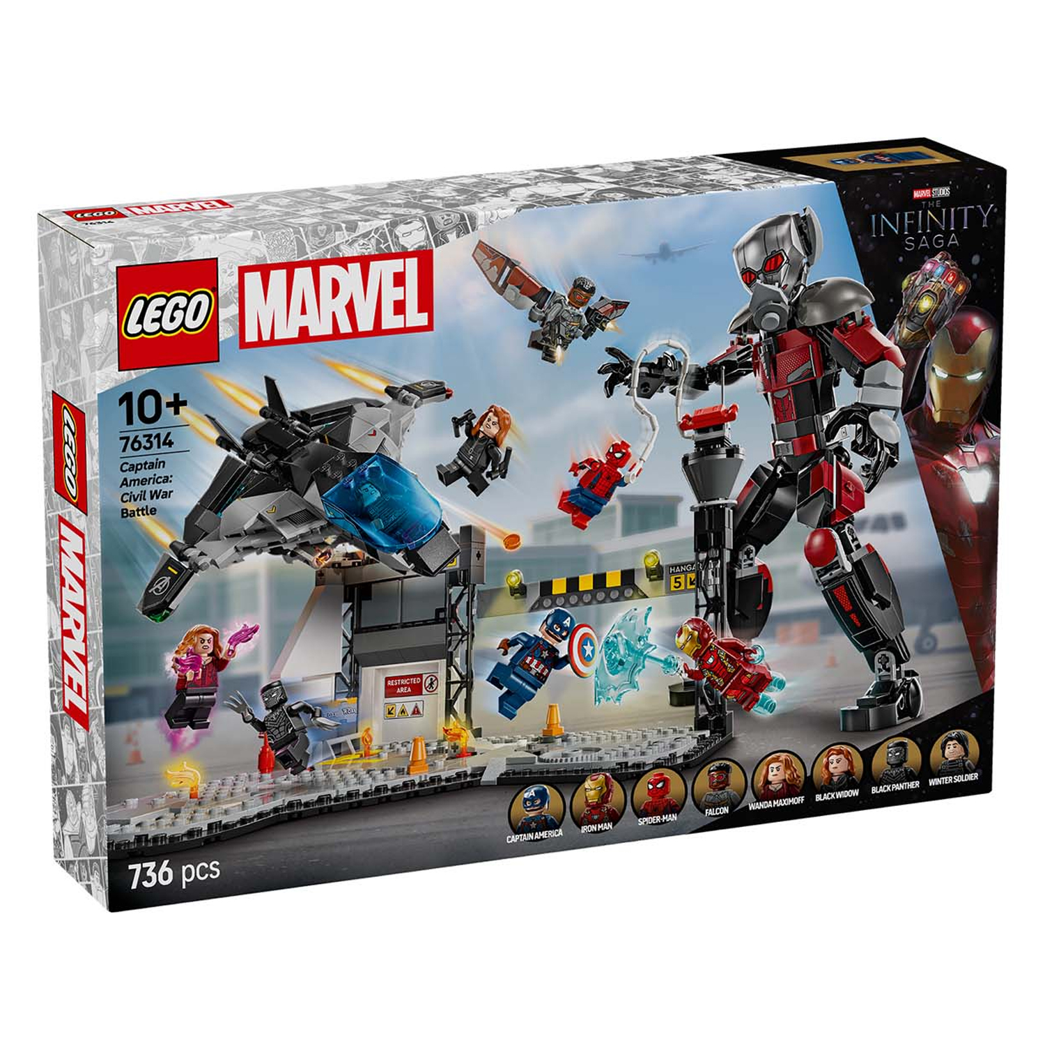 Конструктор LEGO Marvel Super Heroes Капитан Америка Противостояние блочный - фото 8