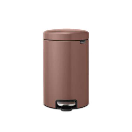 Бак мусорный Brabantia NewIcon с педалью светло-коричневый 12л 234002