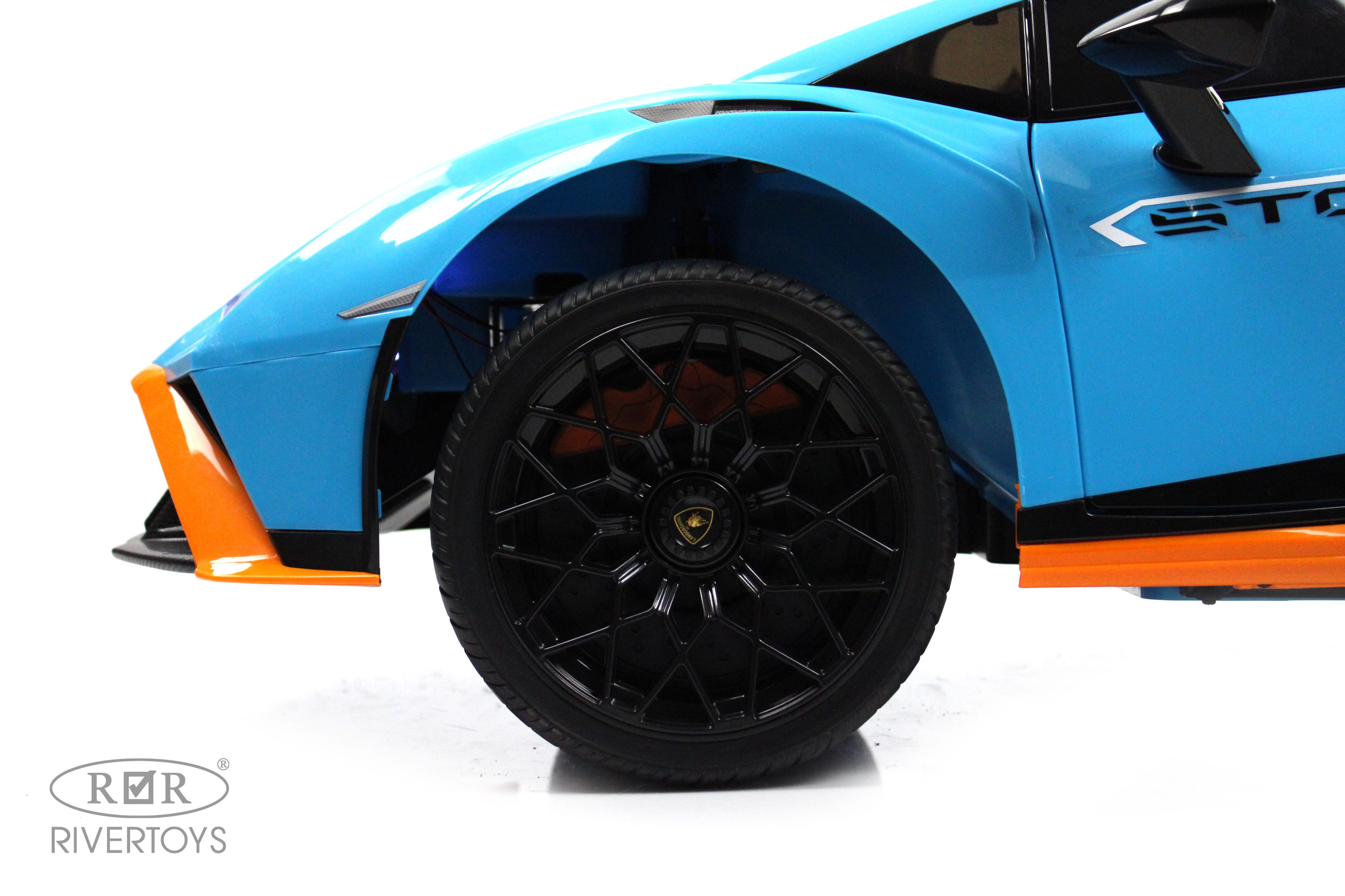 Электромобиль RIVERTOYS Lamborghini E888EE-BLUE С пультом ДУ - фото 16