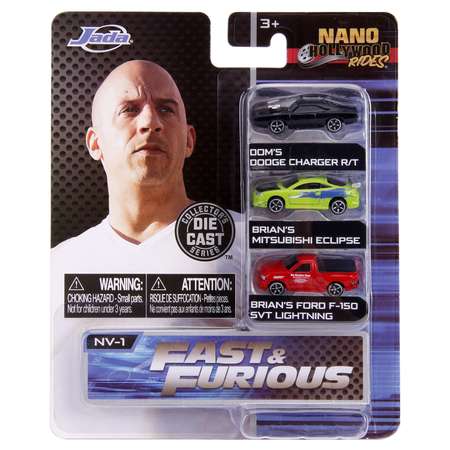 Игровой набор Jada Голливудские тачки 3шт 1:64