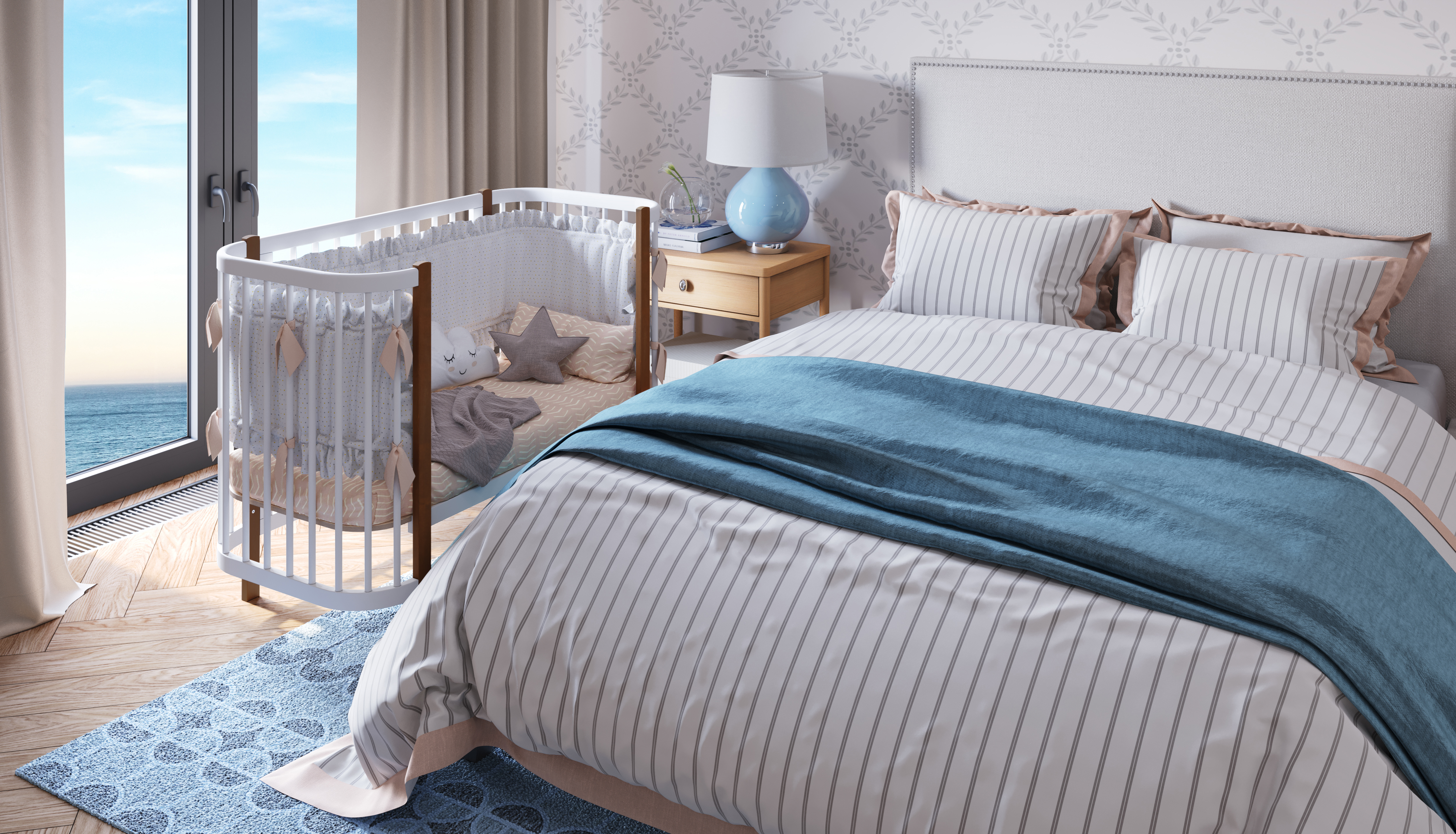 Детская кроватка Polini kids прямоугольная, продольный маятник - фото 25