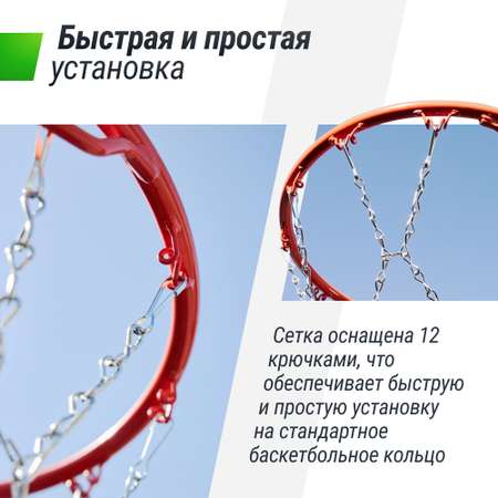 Баскетбольная сетка UNIX line металлическая железная