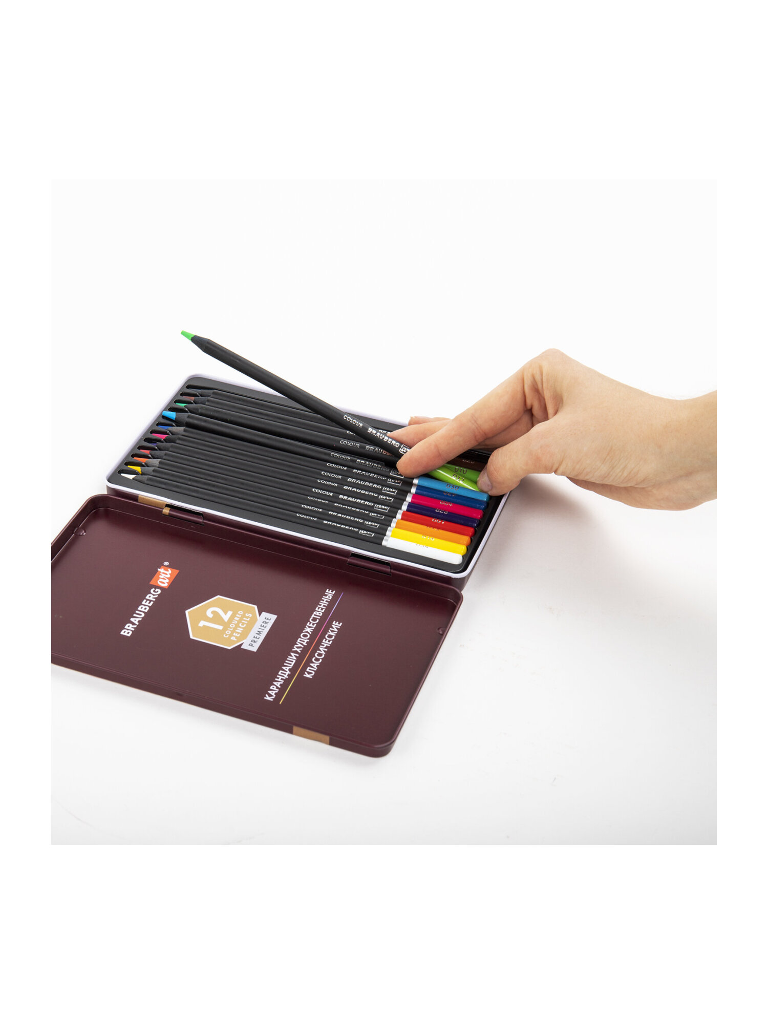 Карандаши цветные Brauberg 12 шт. - фото 18