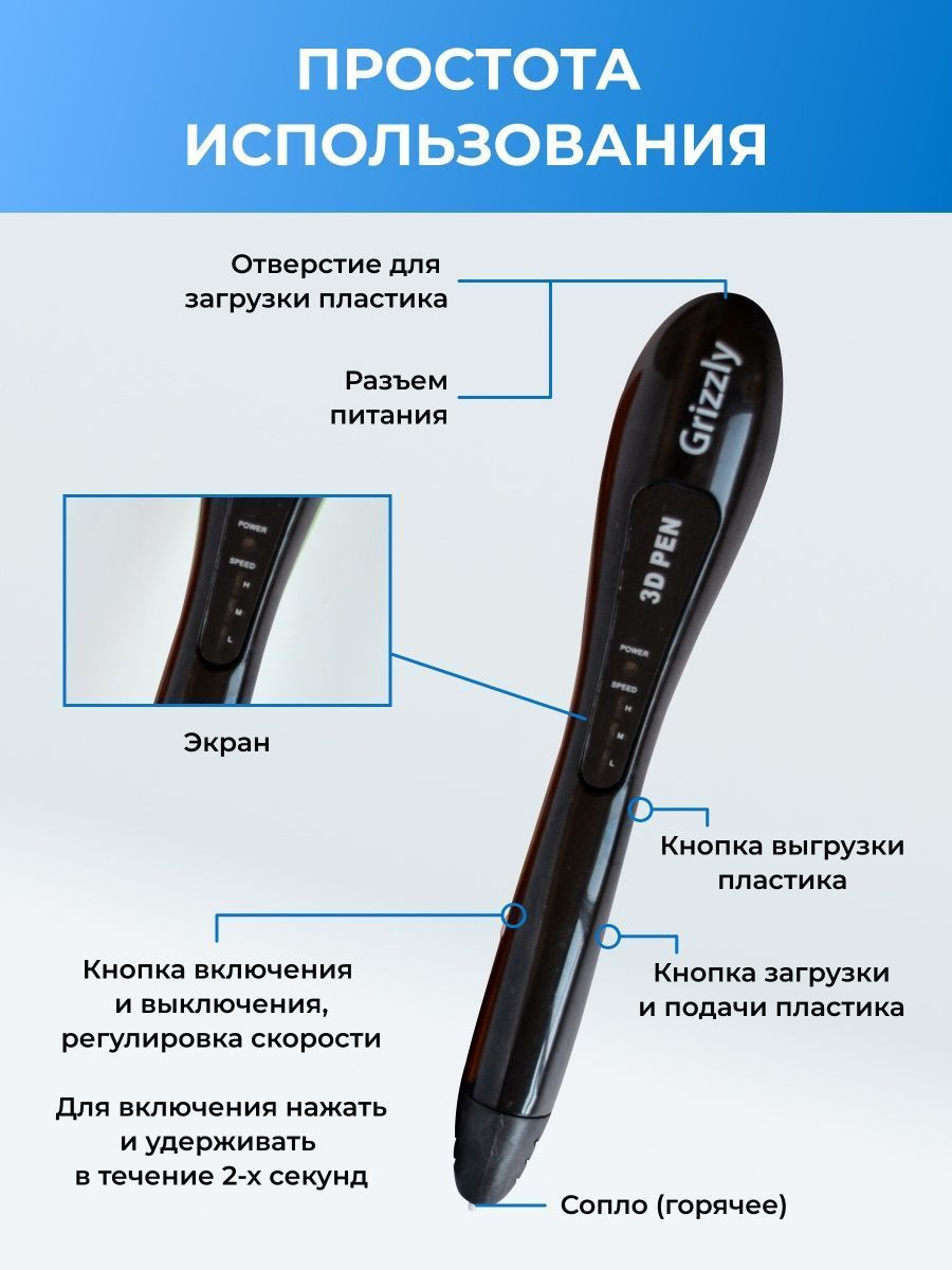 3D ручка ECC Market Grizzly - фото 7