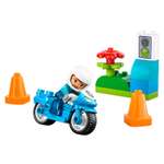 Конструктор LEGO DUPLO Синий полицейский мотоцикл 11 дет.