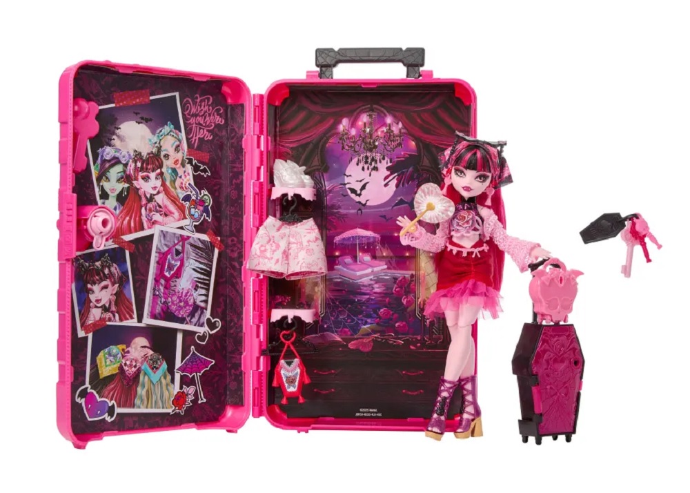 Кукла модельная Mattel Monster High Дракулаура с чемоданом высота 28 см JDR50 - фото 5