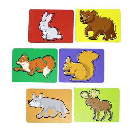 Игрушка ViromToys сортер Монтессори Животные