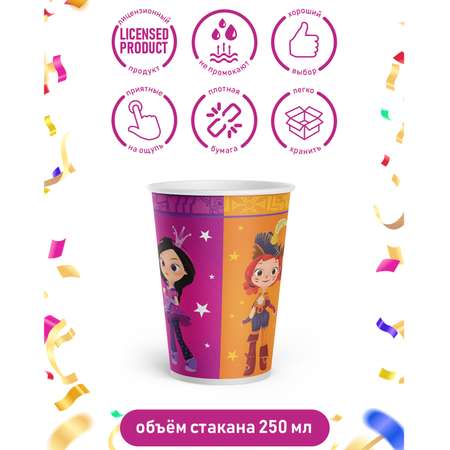 Набор бумажных стаканов PRIORITY для праздника Сказочный Патруль / 3 упаковки / 18 шт