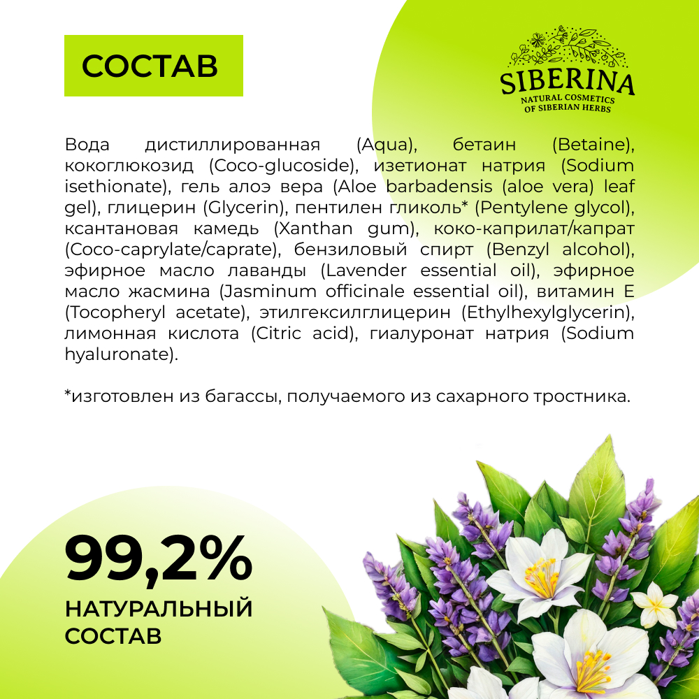 Гель Siberina Демакияж и очищение 250 мл - фото 7