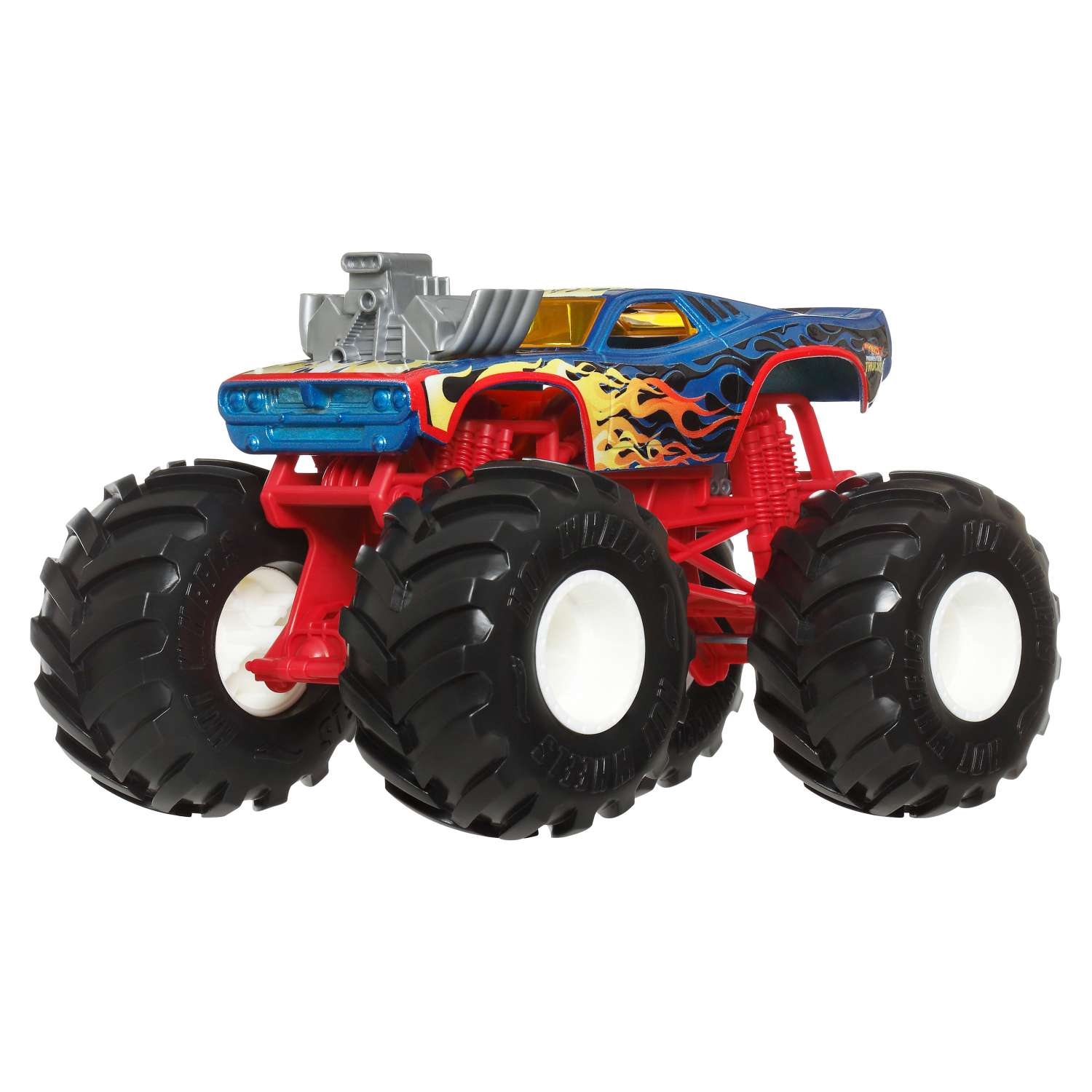 Монстр-трак Hot Wheels Monster Trucks 1:24 красный FYJ83 - фото 2