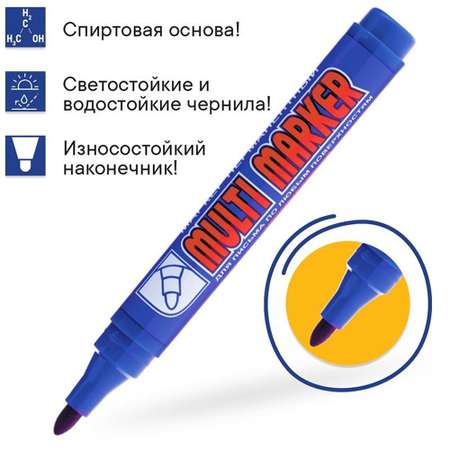 Маркеры CROWN перманентные 4 цв.
