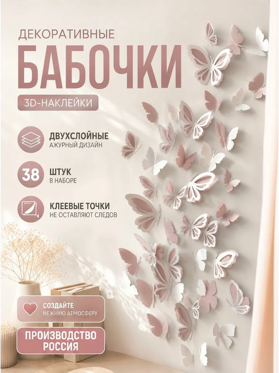Наклейка PaperInspiration Art Бабочки - фото 1