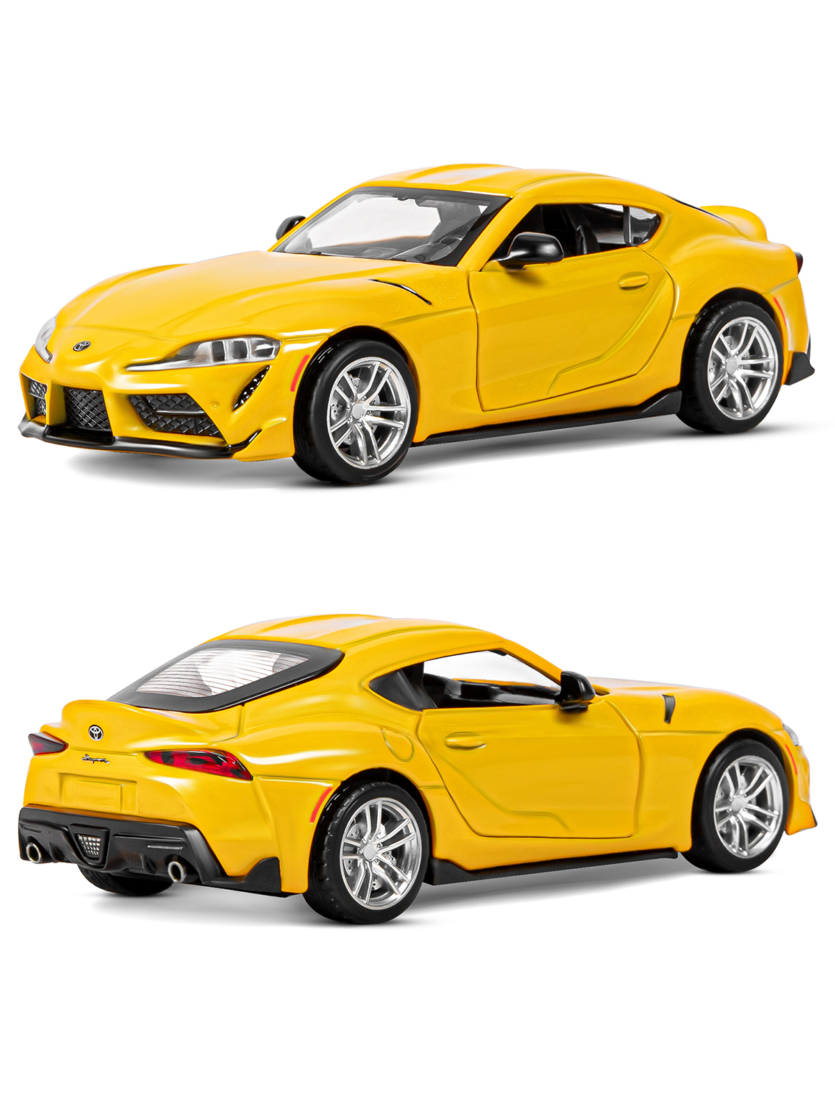 Автомобиль АВТОпанорама Toyota GR Supra 1:31 желтый JB1251475 - фото 7