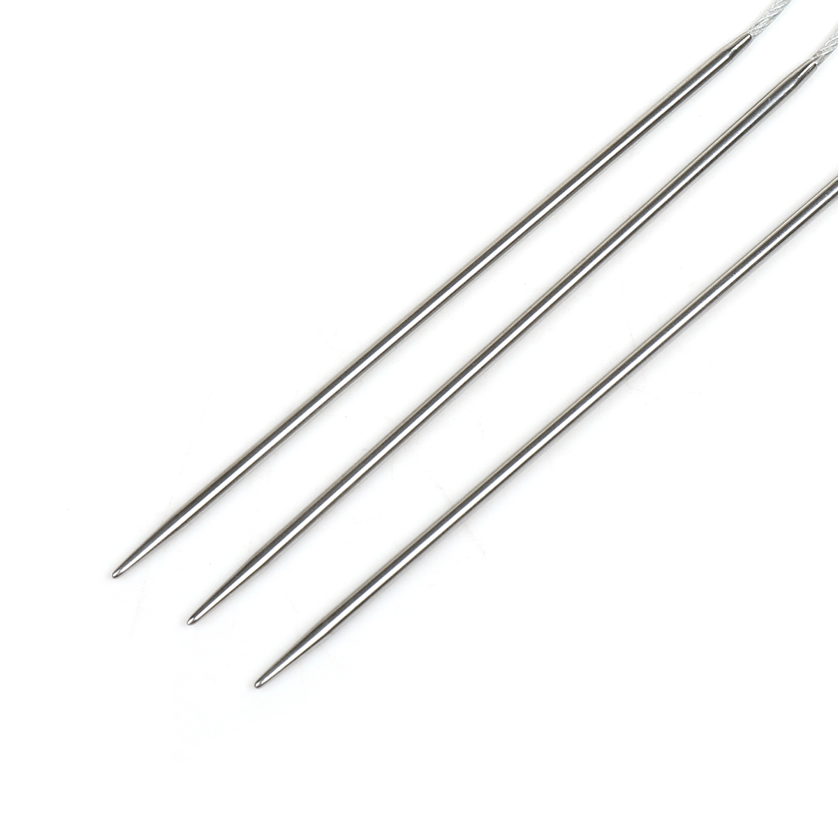 Спицы вязальные чулочные Maxwell гибкие с металлическим тросиком сталь d 2.0 мм 21 см 3 шт - фото 3