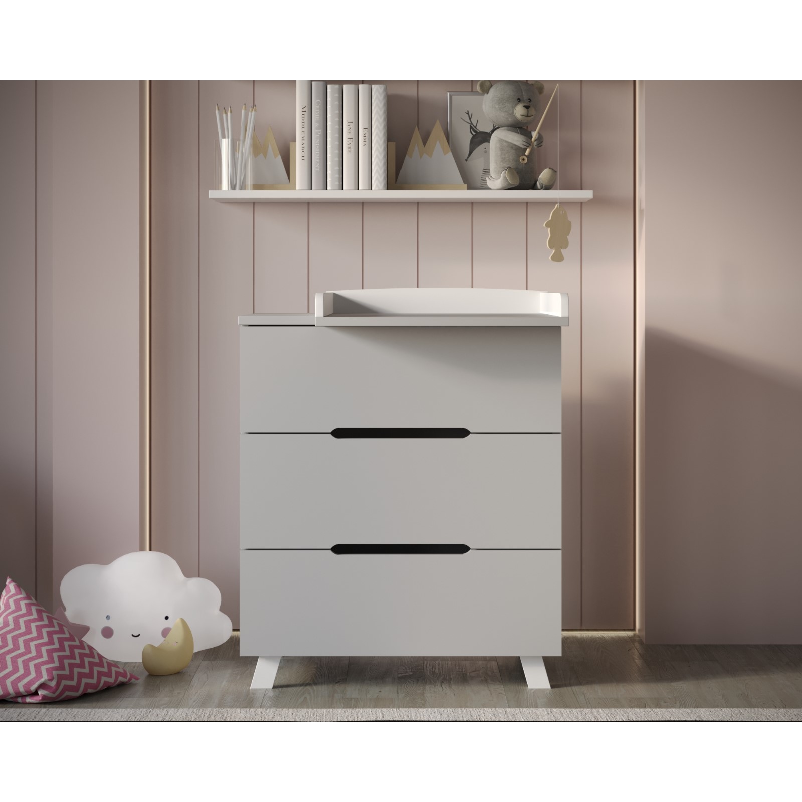 Пеленальный комод Sima-Land LUX 800/3, 80х45х92 см. - фото 4