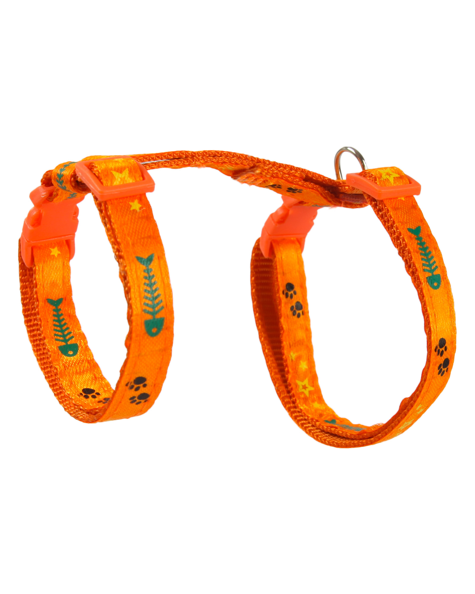 Шлейка с поводком для кошек Barbaks оранжевая - фото 1