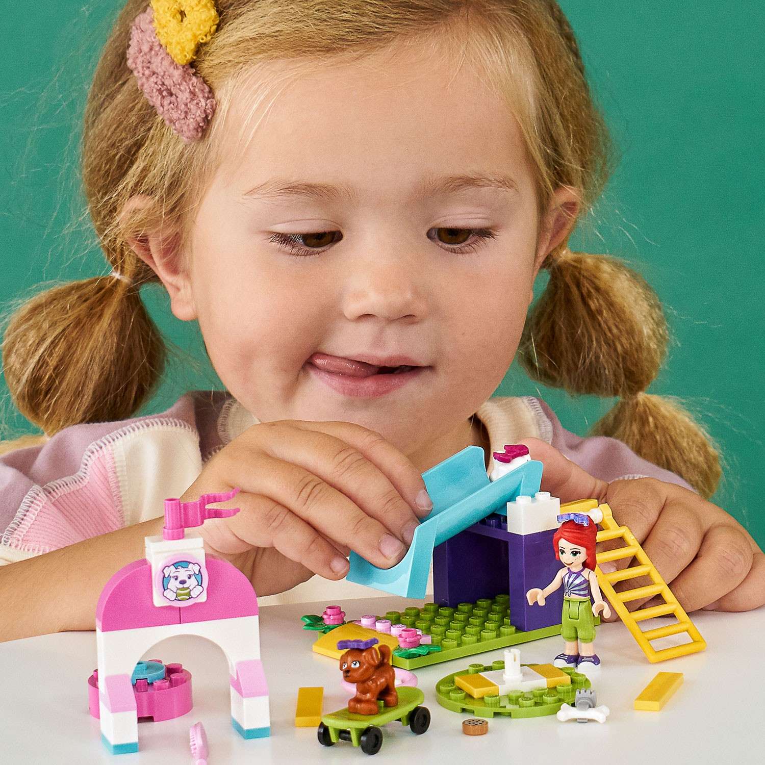 Конструктор LEGO Friends Игровая площадка для щенков блочный - фото 12