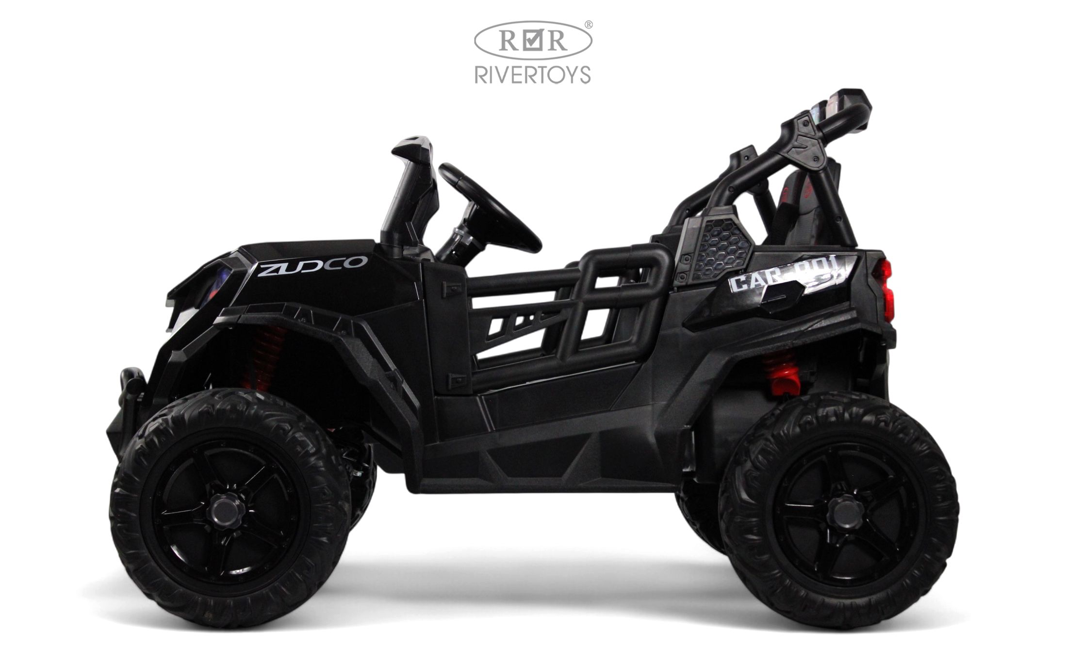 Электромобиль RIVERTOYS K555KK-BUGGY-BLACK С пультом ДУ - фото 4
