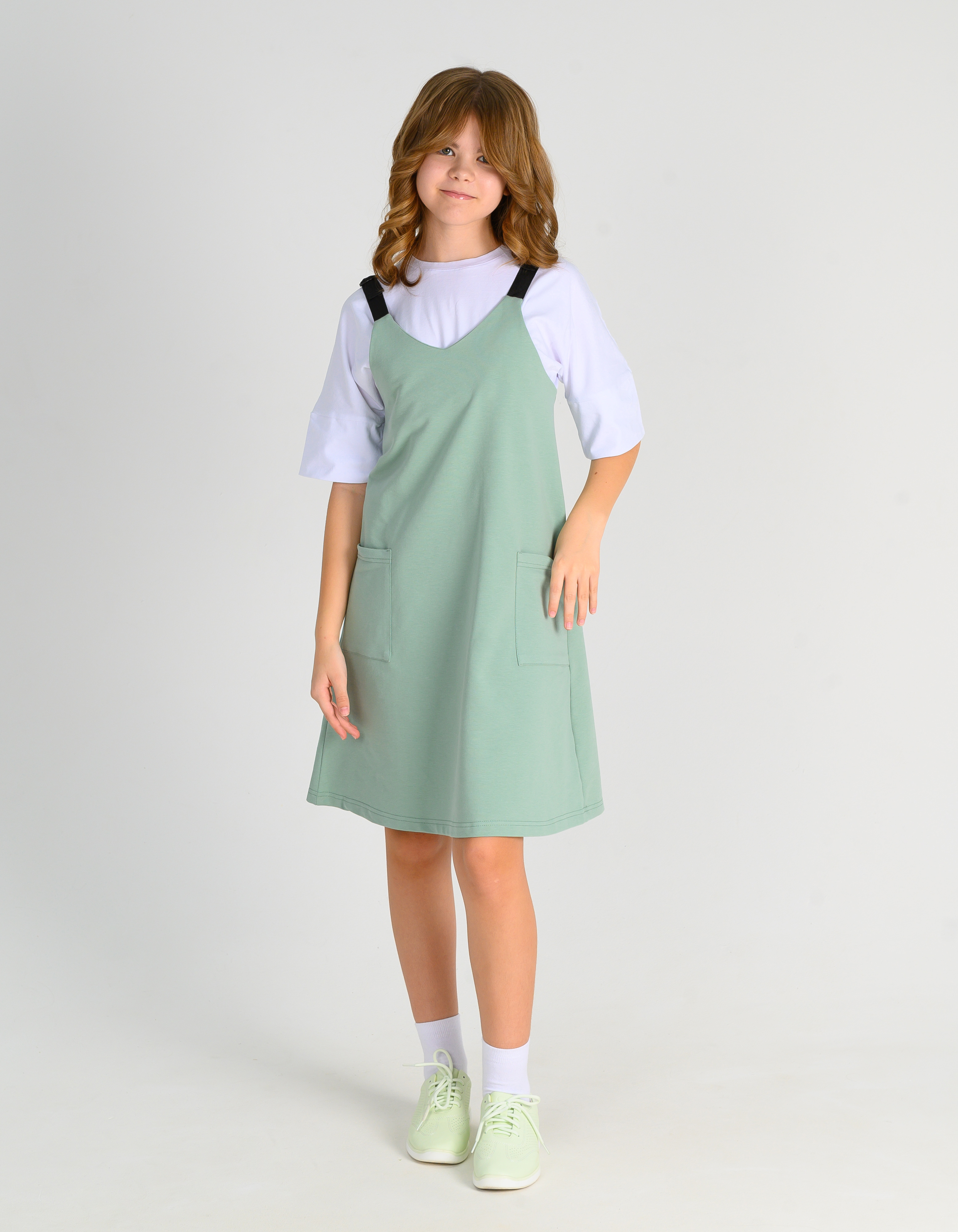 Сарафан MiloTa ПФ07/олива - фото 2