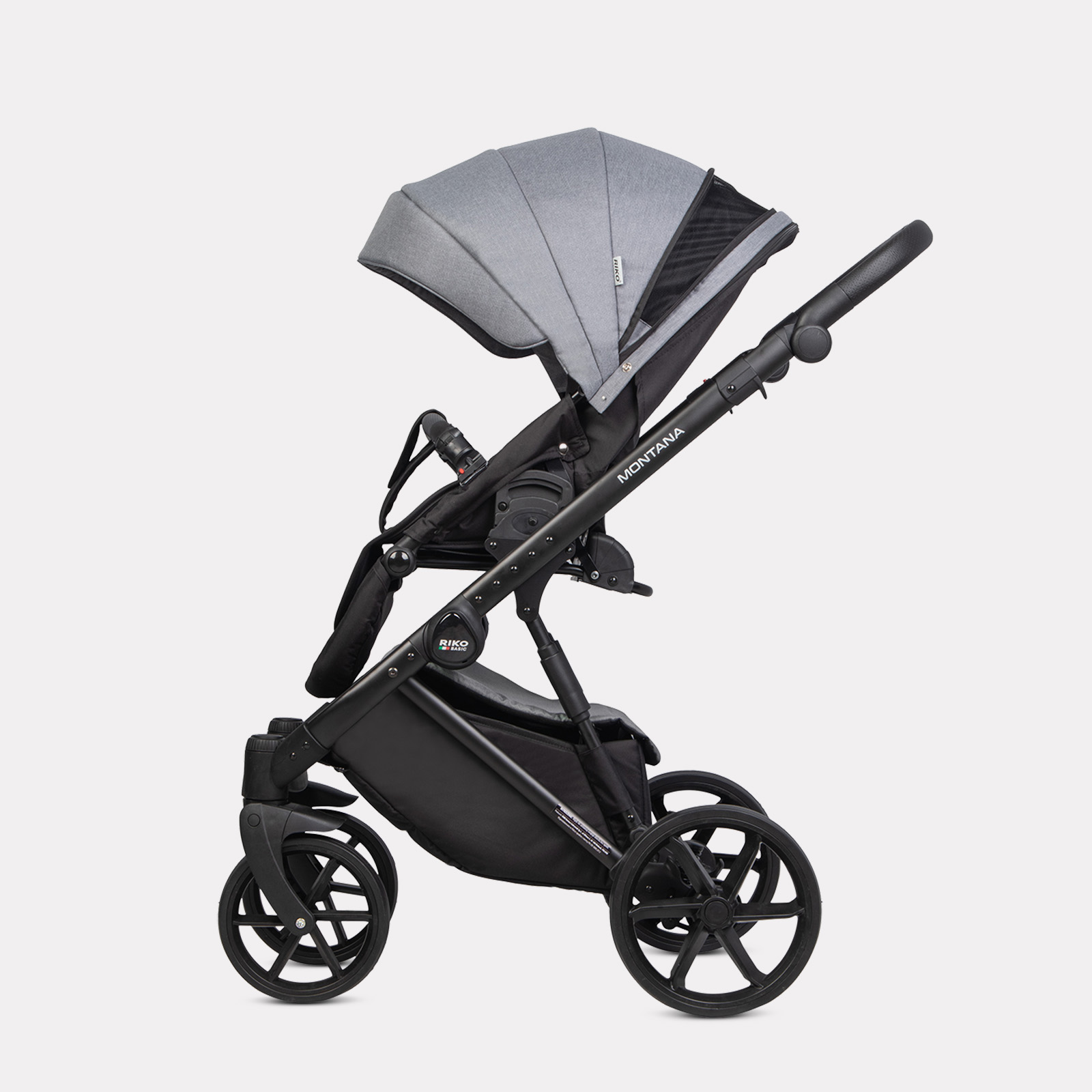 Коляска 2в1 Riko Basic Montana серый - фото 9