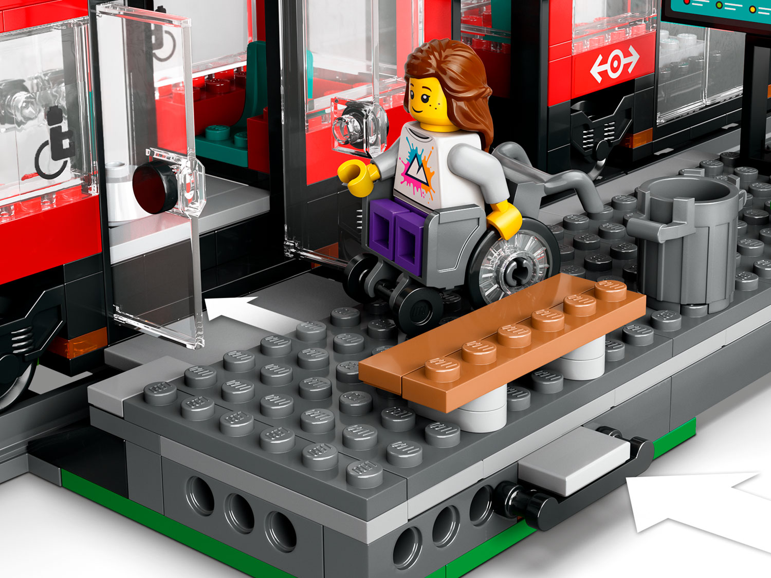 Конструктор LEGO City Трамвай и остановка 811 дет. - фото 8