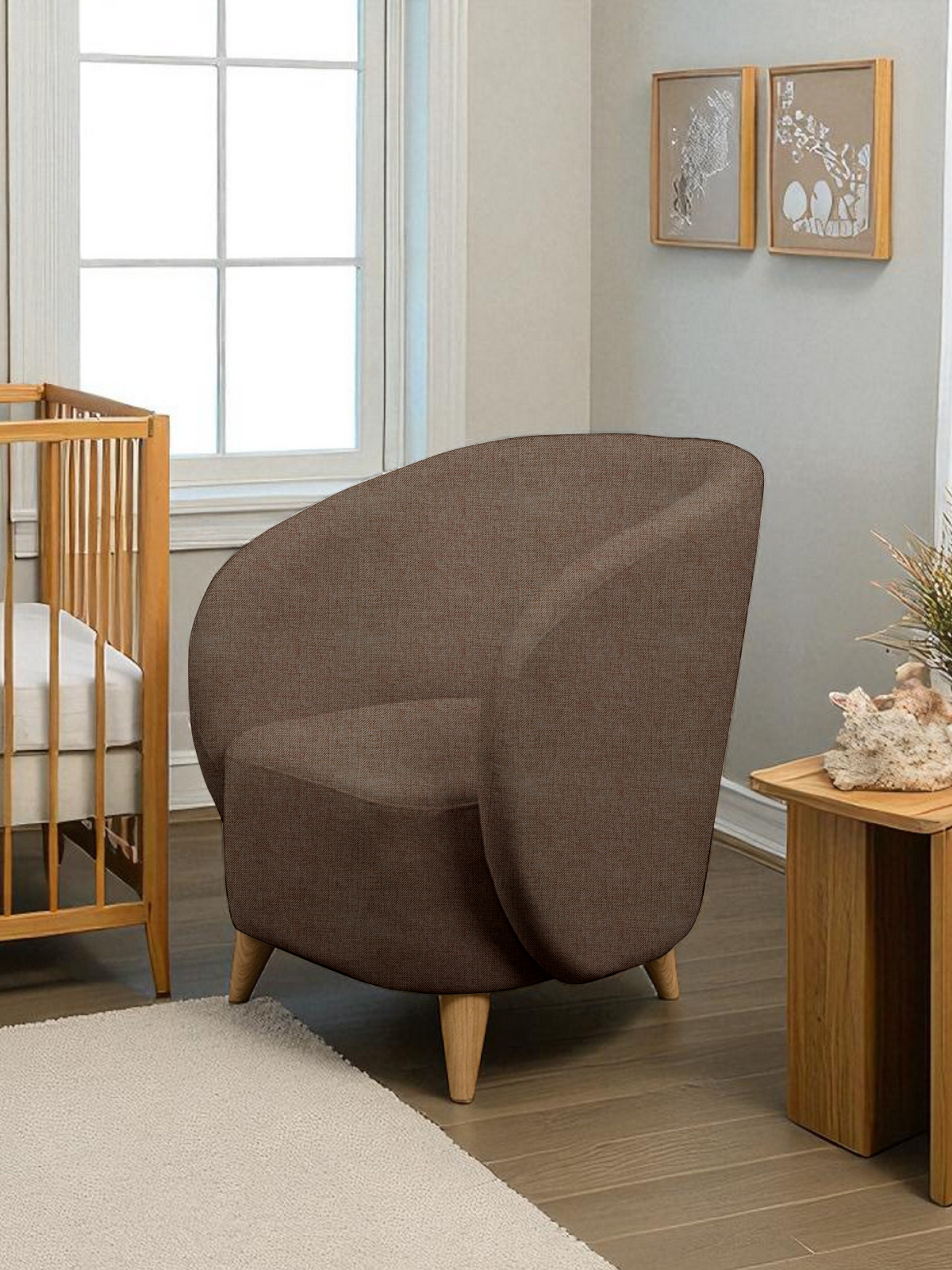 Кресло Уютная среда К300 коричневый - фото 10